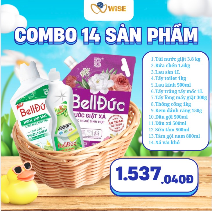 COMBO 14 SẢN PHẨM QUỐC DÂN BELL ĐỨC (FREESHIP)